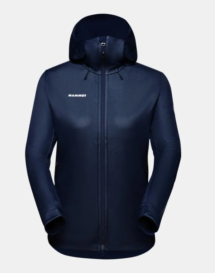 Mammut DA Ultimate VII SO Hooded Jacket Wo Damen Softshelljacke Trekking Wandern blau NEU