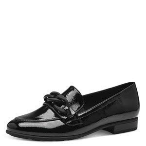 Jana Slipper Halbschuhe Modeschuhe Damen lackschwarz