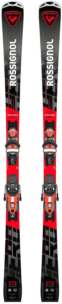 Rossignol HERO CARVE ST + KONECT NX 12 Slalomcarver Fortgeschrittene 24/25 rot