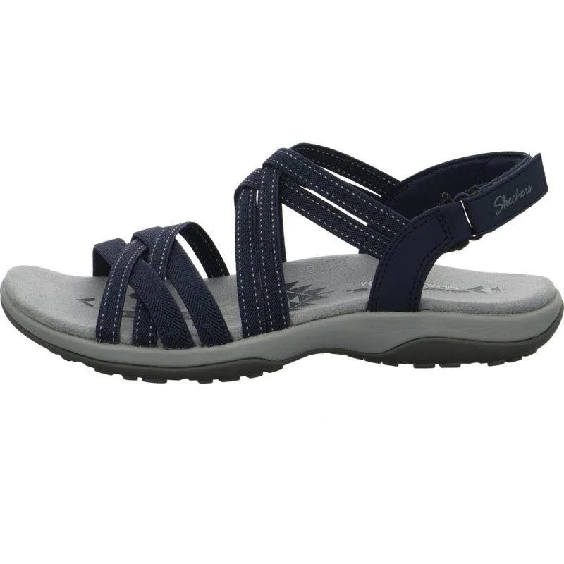 Skechers Reggae Slim - Summer Getaway Damen Sandalen blau