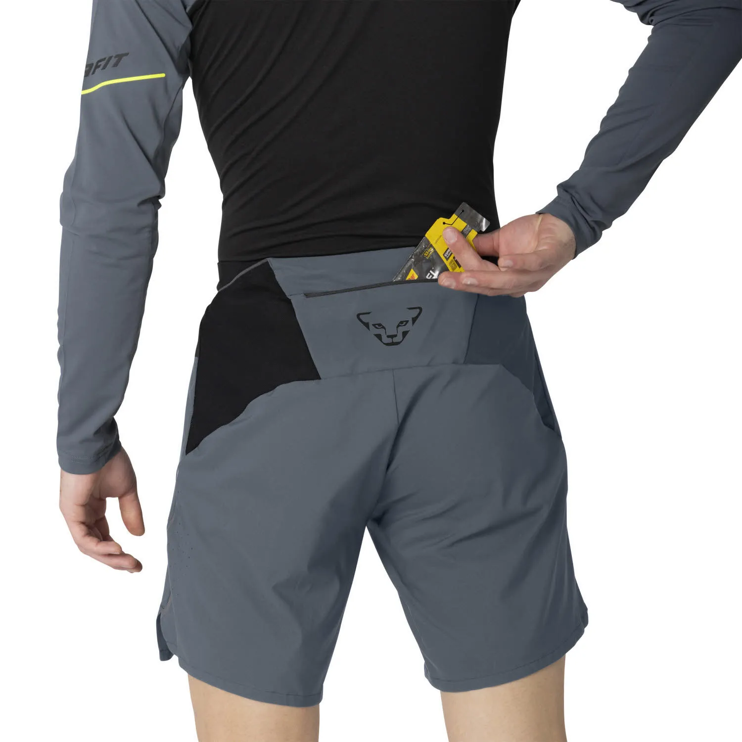 Dynafit Alpine Pro 2in1 Herren Laufshorts Wandershorts grau