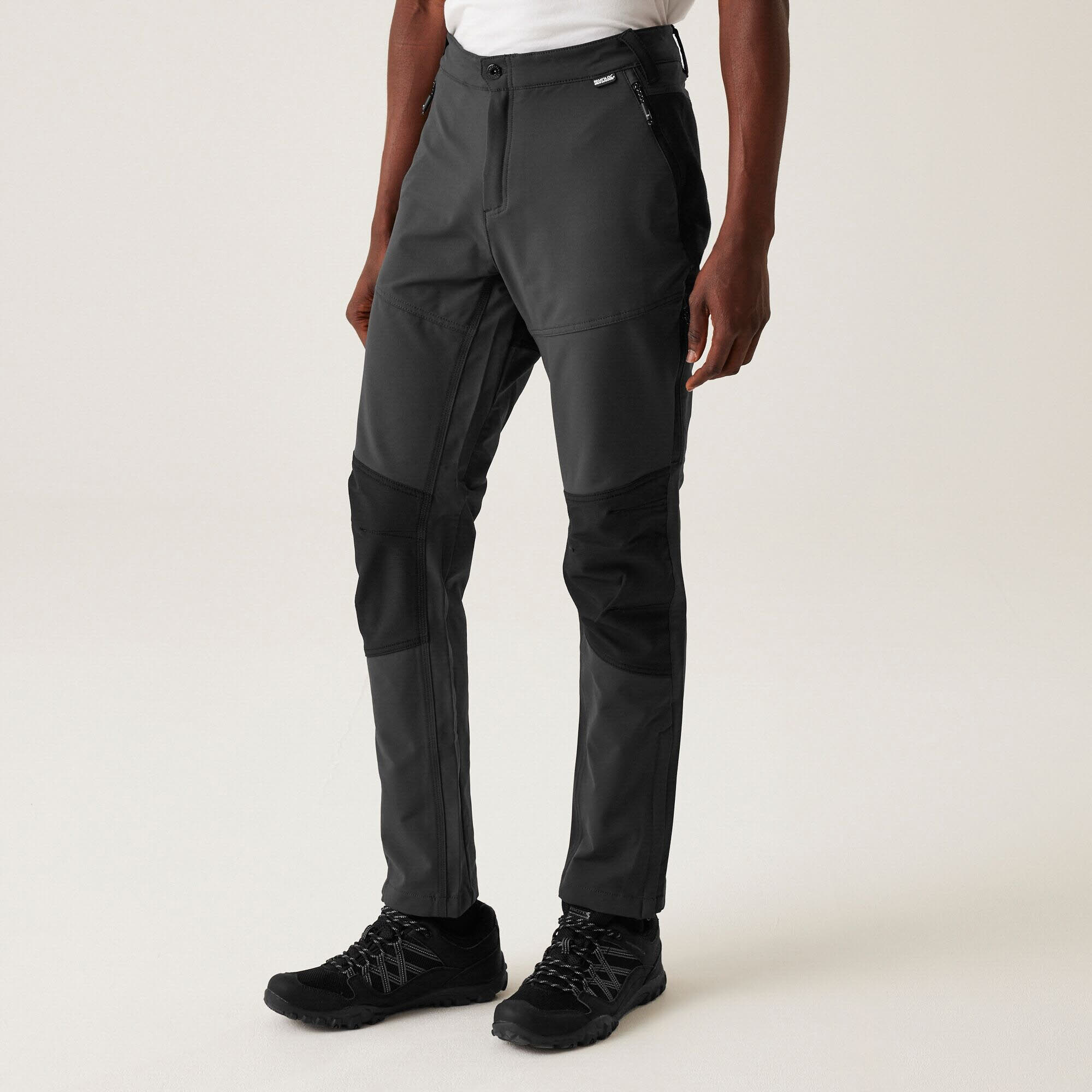 Regatta Questra V Trekkinghose Wanderhose Herren grau schwarz