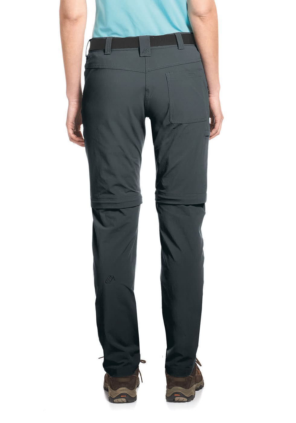 Maier Sports Wanderhose Inara Slim Zip Damen Funktion Outdoor Freizeit grau NEU
