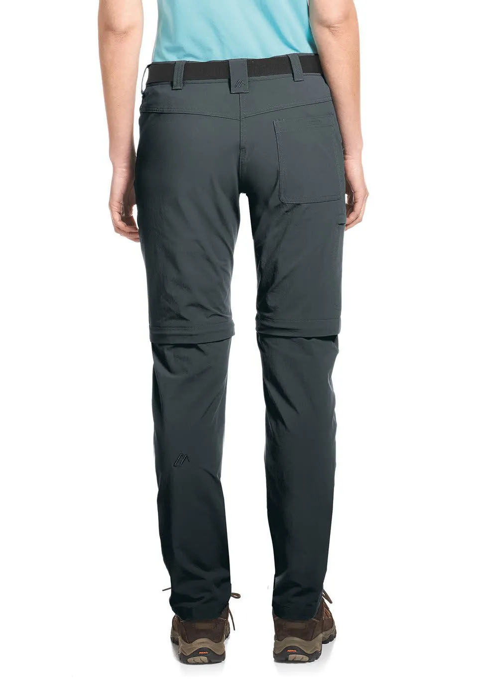 Maier Sports Wanderhose Inara Slim Zip Damen Funktion Outdoor Freizeit grau NEU