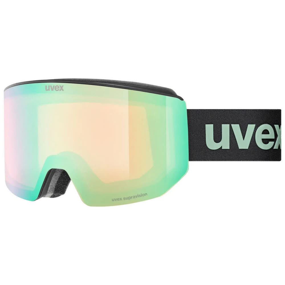Uvex lace ATTRACT FM Unisex Skibrille Snowboardbrille schwarz grün