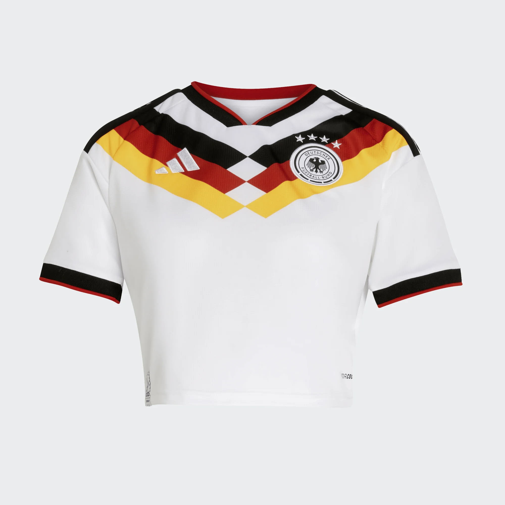 Adidas Deutschland 26 Replica kürzer geschnittenes Heimtrikot Damen weiß