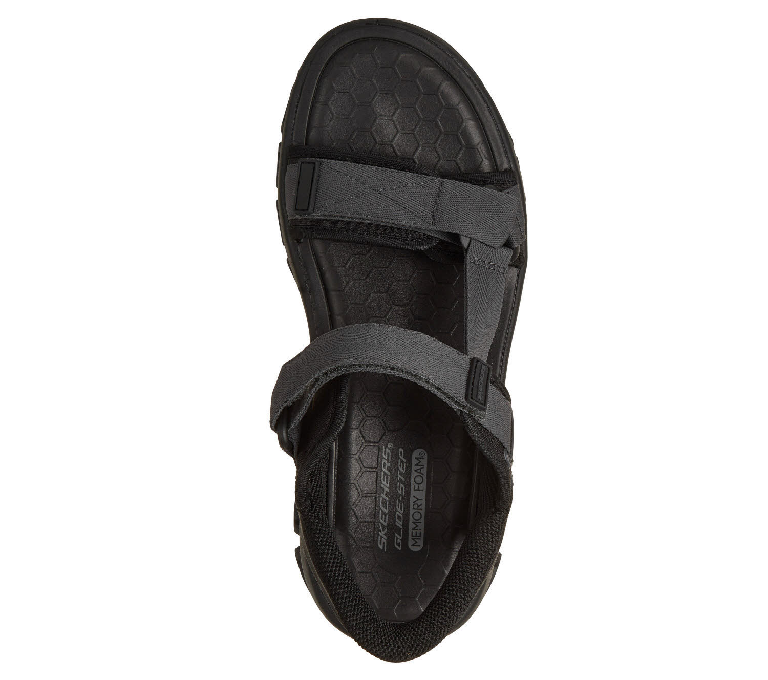 Skechers GLIDE STEP SANDAL - DOVAH Herren Sandalen schwarz