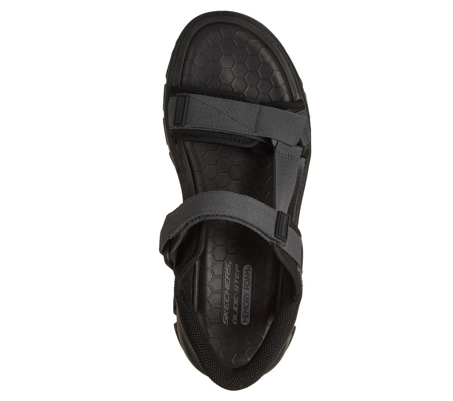 Skechers GLIDE STEP SANDAL - DOVAH Herren Sandalen schwarz
