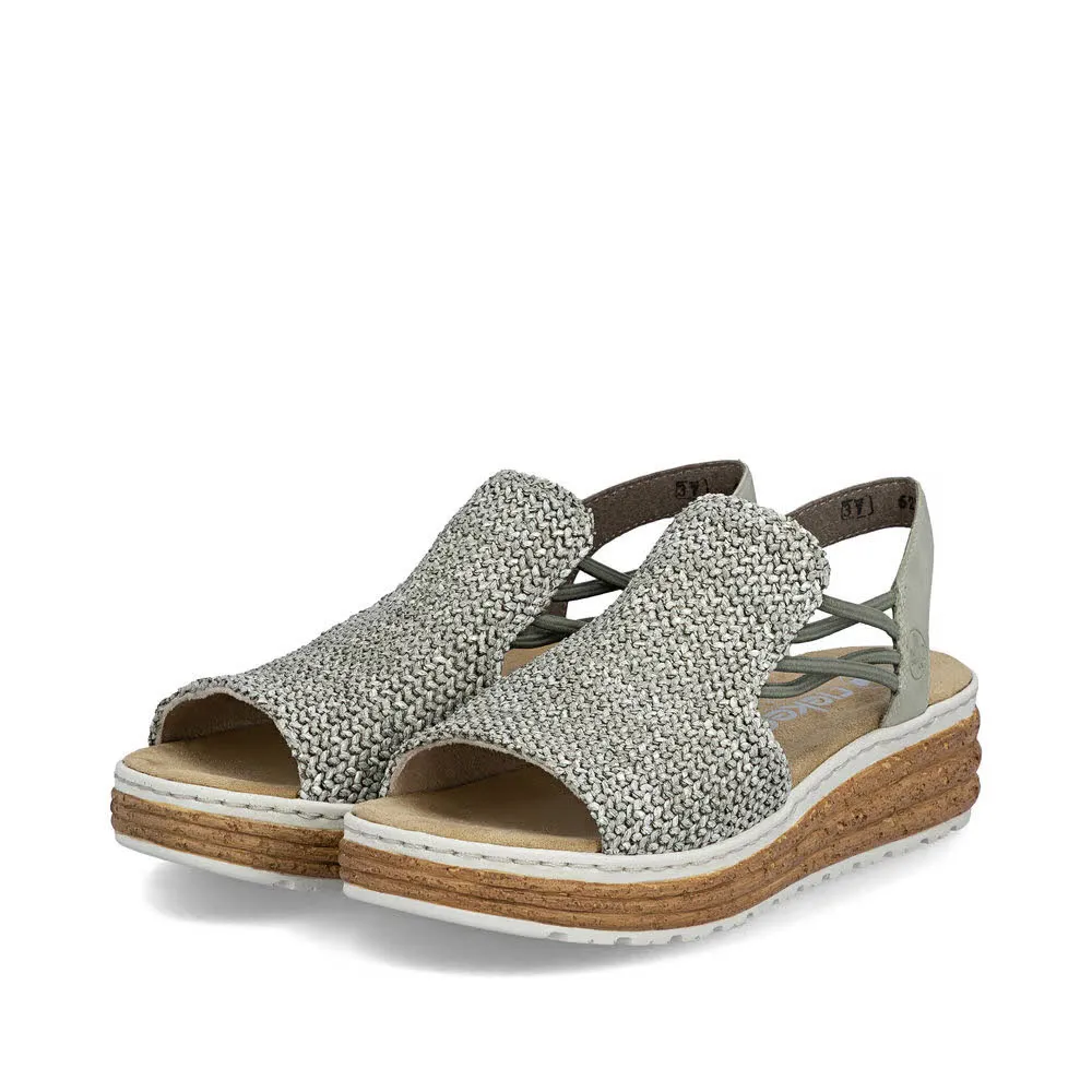 Rieker Keilsandaletten Damen khaki