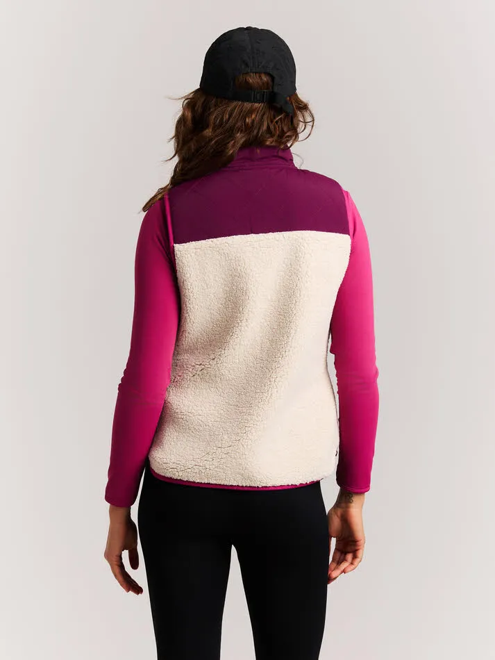PROTEST DA PRTWeeton outdoor bodywarmer Damen Weste Fleece lila
