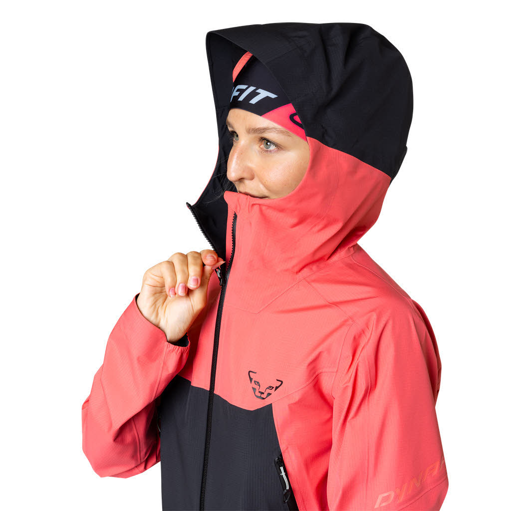 Dynafit Transalper Gore-Tex Jacke Regenjacke Damen rotpink dunkelgrau