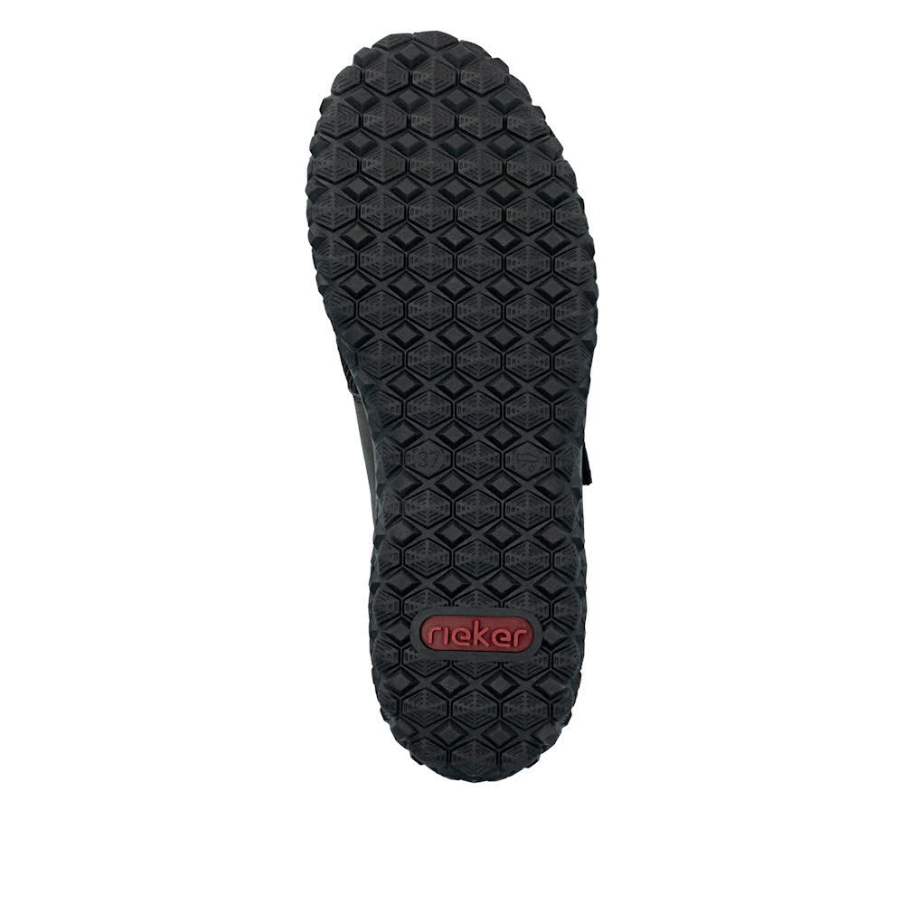 Rieker HWK Damen Halbschuhe Slipper grau