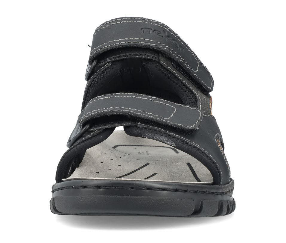 Rieker Herren Sandalen Trekkingsandalen schwarz