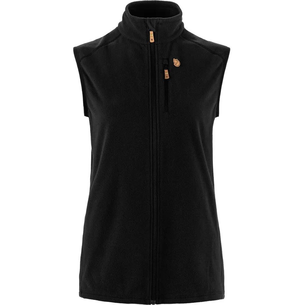 Fjällräven Övik Lite Fleeceweste Damen schwarz