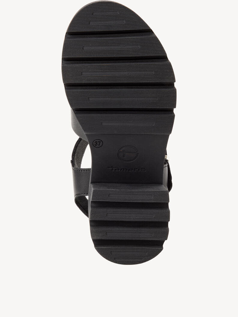 Tamaris Ledersandalette Damen schwarz