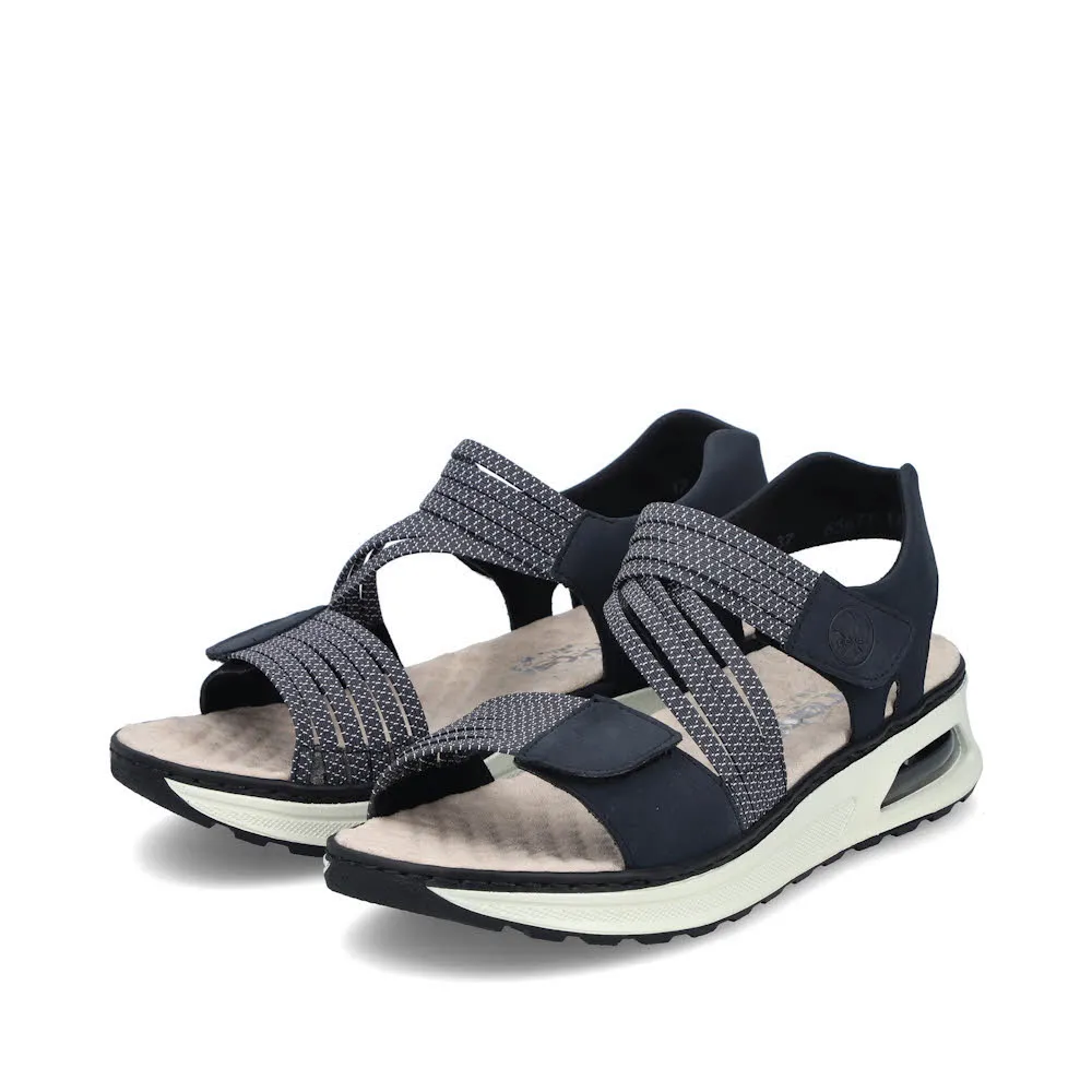 Rieker FSK Damen Sandalen Trekkingsandalen blau
