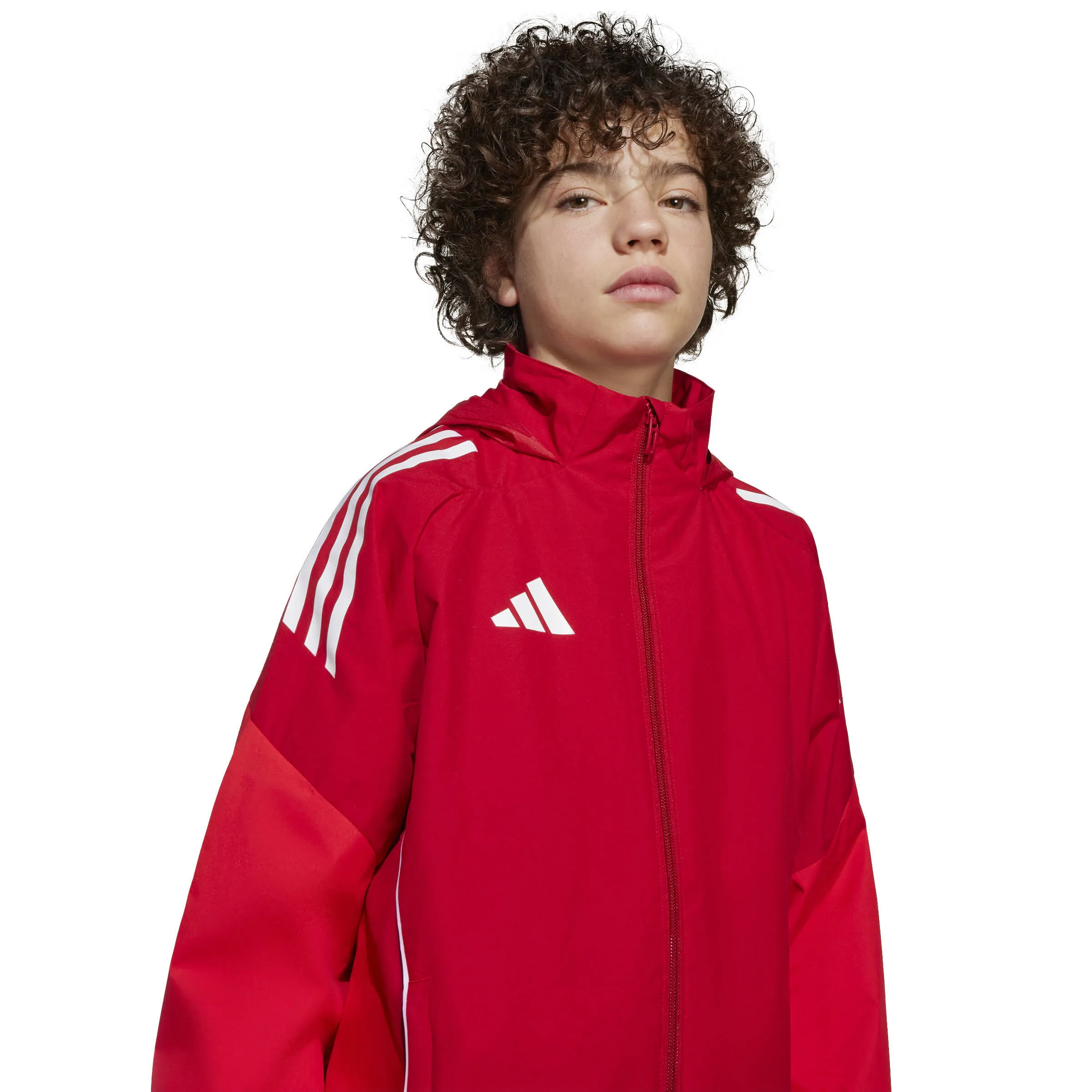 adidas Tiro 25 Competition All-Weather Kinder Regenjacke rot
