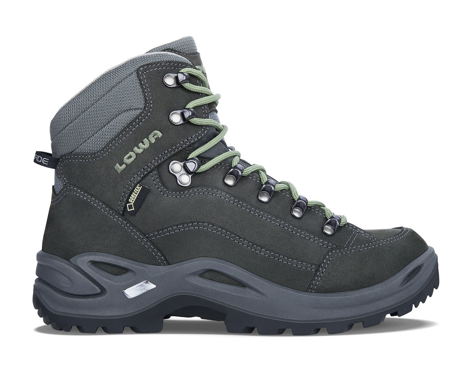 Lowa RENEGADE GTX MID WS Damen Wanderschuhe Trekkingschuhe graphit/jade