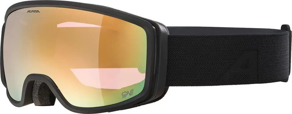 Alpina BIVIO QV Unisex Skibrille Snowboardbrille black matt