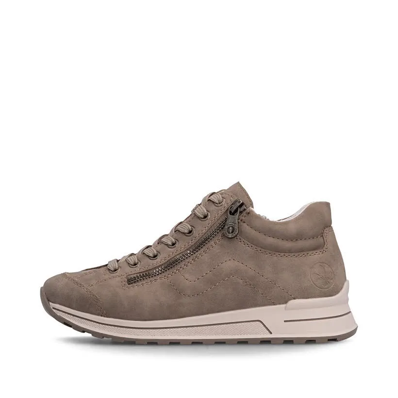 Rieker Damen Sneaker Halbschuh beige