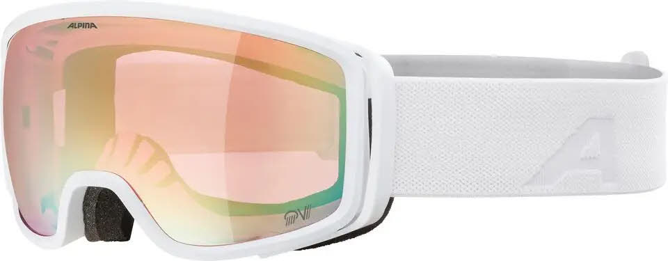 Alpina BIVIO QV Unisex Skibrille Snowboardbrille white matt