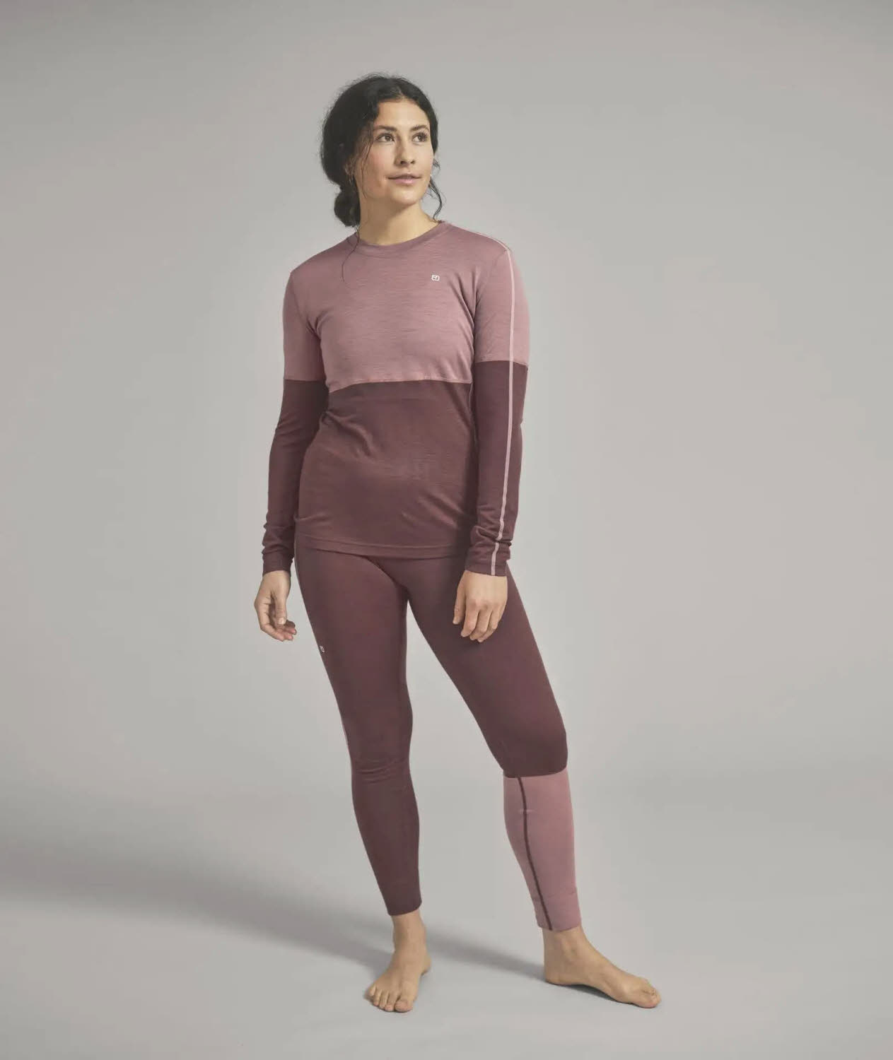 Ortovox 185 Rock”n”wool Long Sleeve Damen Longsleeve Unterziehhemd rosa