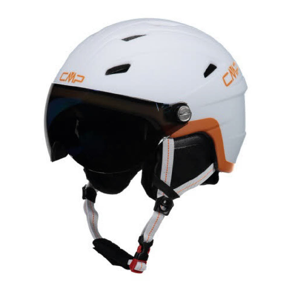 WJ-2 KIDS SKI HELMET WITH VISOR Mädchen Skihelm Snowboardhelm weiß NEU