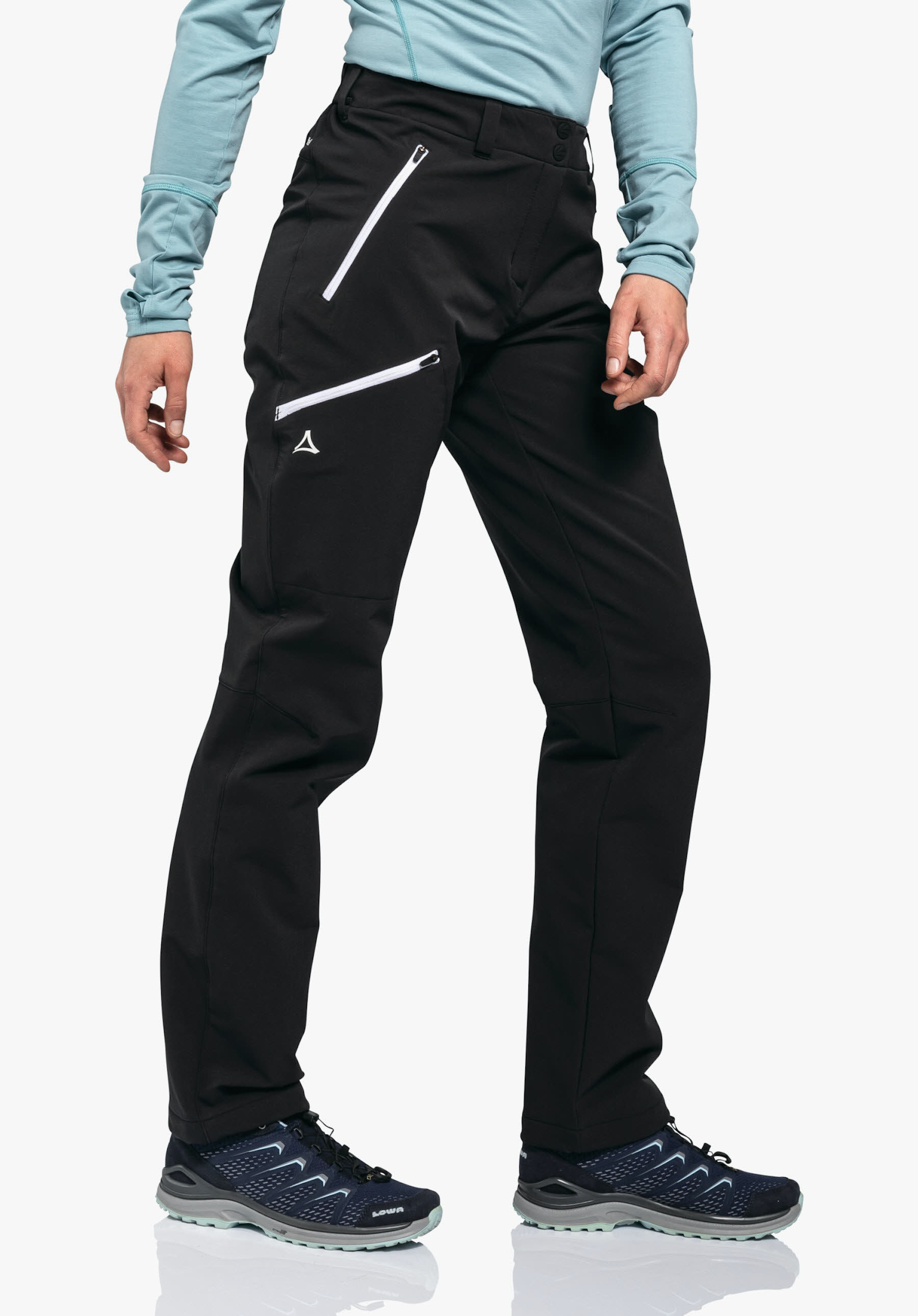 Schöffel Pants Ascona Warm L Trekkinghose gefüttert Wanderhose lange Hose Damen schwarz