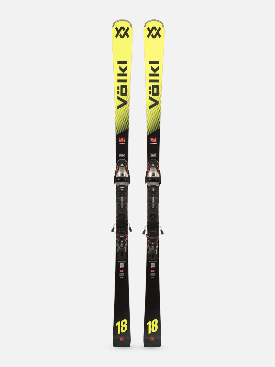 Völkl RACETIGER GS MASTER + COMP16 GW Racecarver Ski Experten 26/27 gelb/schwarz