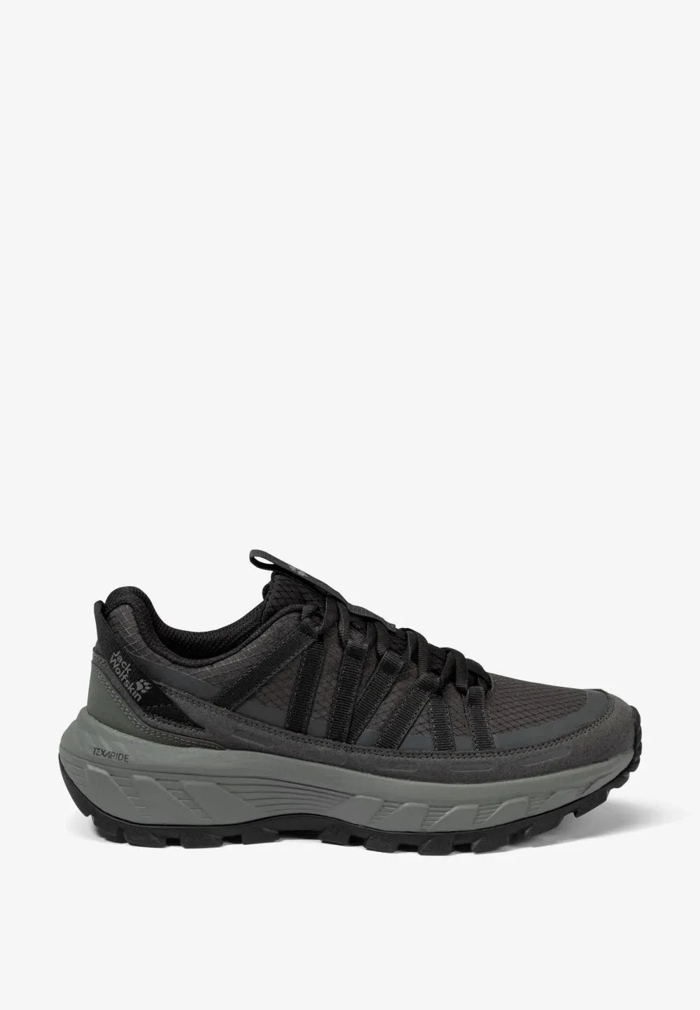 Jack Wolfskin Wild Hike Texapore Low W Damen Wanderschuhe Trekkingschuhe wasserdicht schwarz/grau