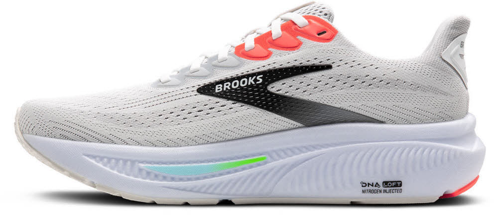 Brooks Ghost 17 Herren Laufschuhe Joggingschuhe white/pink clay/gecko