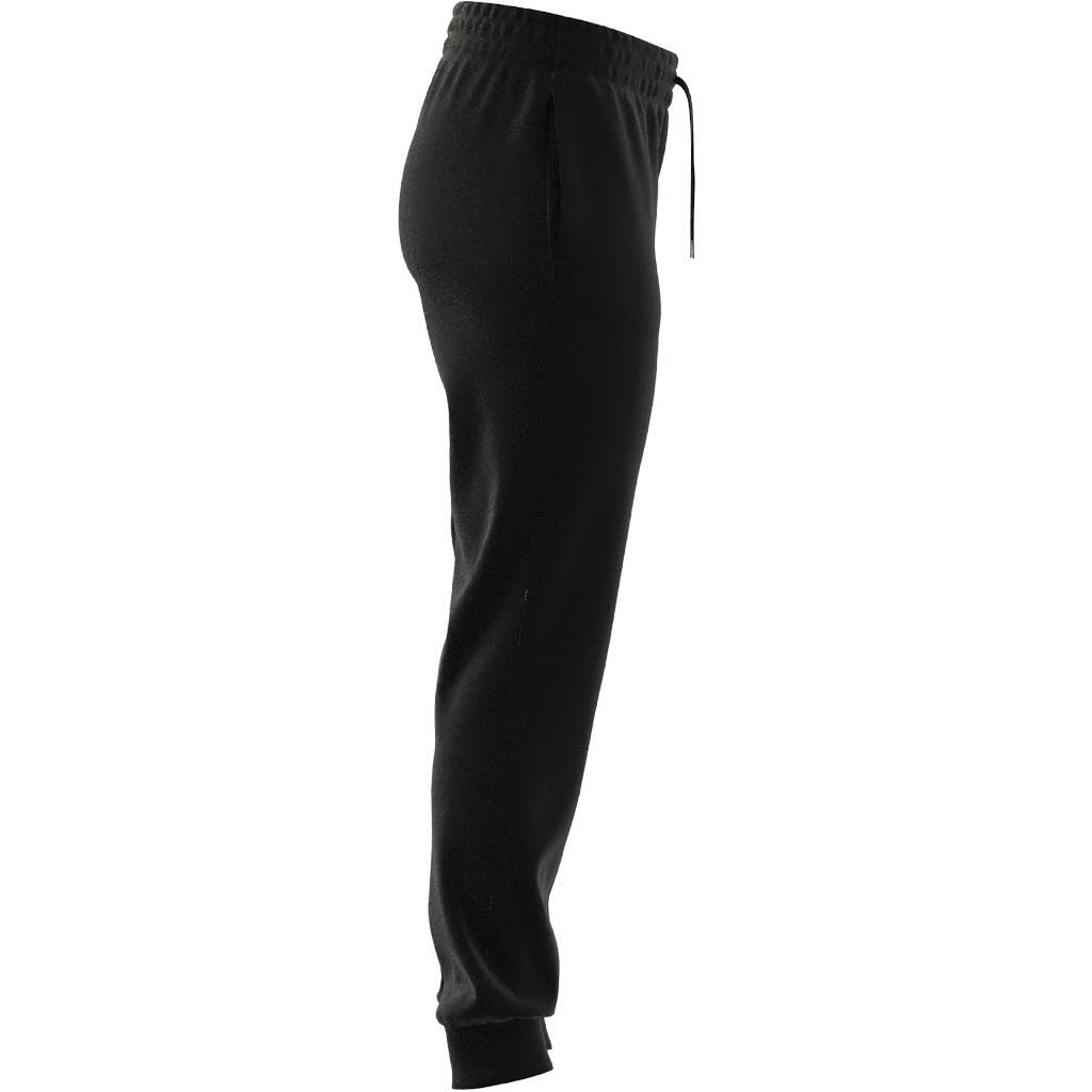 Adidas Essentials Linear French Terry Cuffed Hose Weitenregulierbar Baumwolle Damen Schwarz