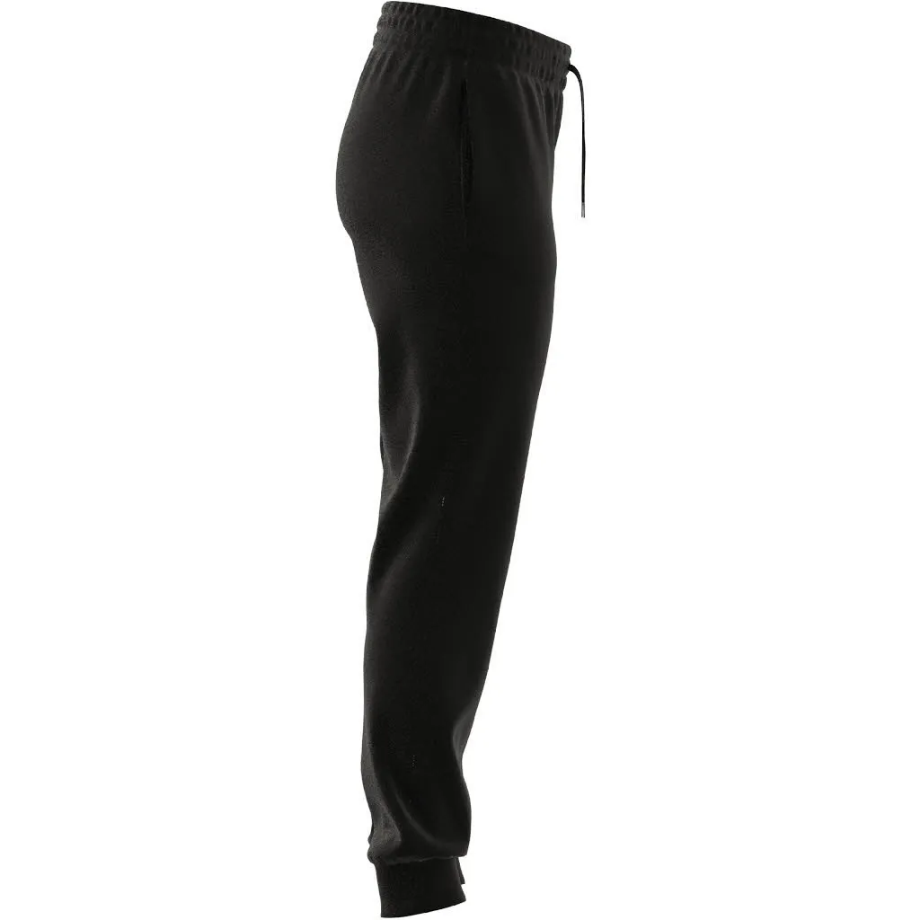 Adidas Essentials Linear French Terry Cuffed Hose Weitenregulierbar Baumwolle Damen Schwarz
