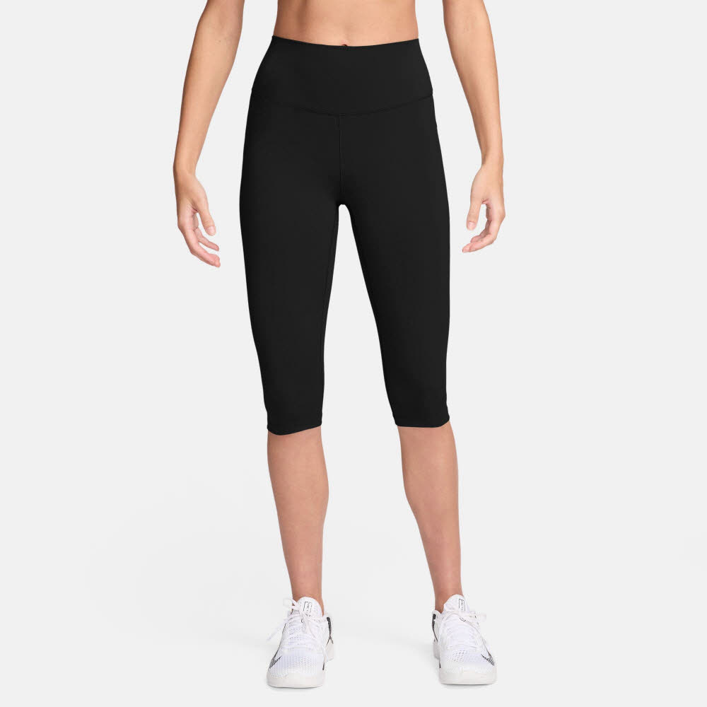 Nike One Women"s High-Waisted Damen ¾ Shorts Sportshorts schwarz