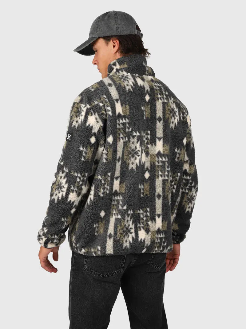 Brunotti Kelstyn-Print Men Fleece Herren Siberia Black