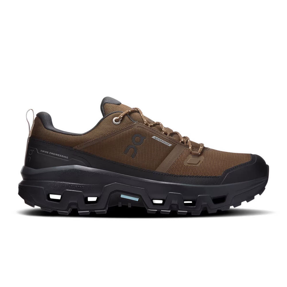 ON CLOUDROCK LOW WP Herren Wanderschuhe Trekkingschuhe Low earth/black