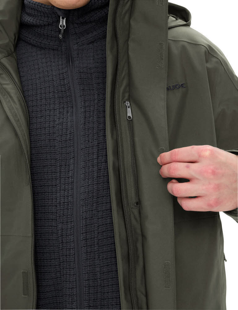 VAUDE Idris 3in1 Parka IV Herren 3in1 Winterjacke khaki
