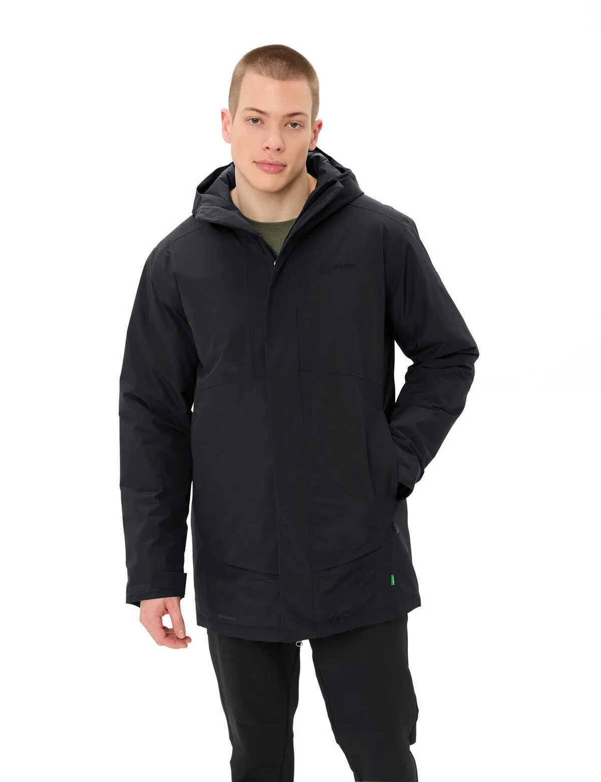 Vaude Rosemoor Freizeitmantel Parka Herren schwarz