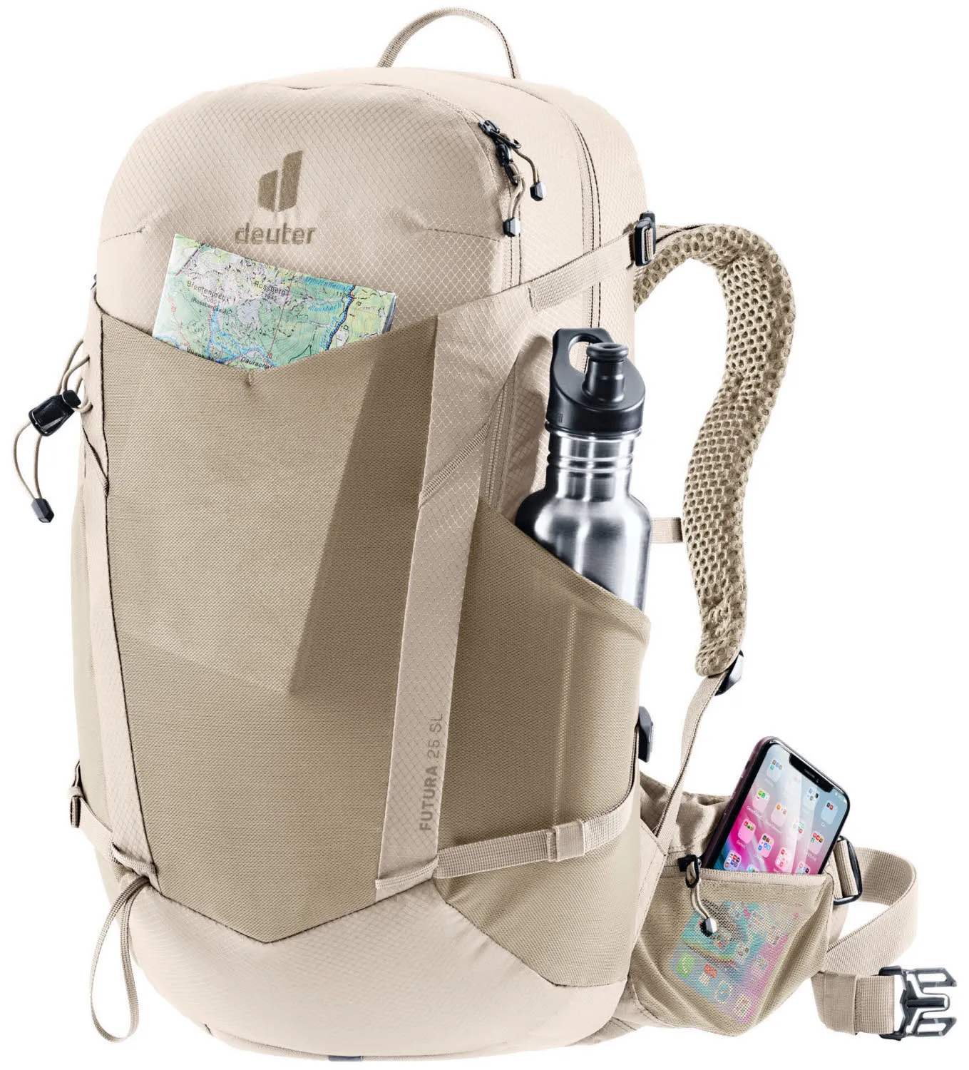 Deuter Futura 25 SL Damen Wanderrucksack Treckingrucksack grau
