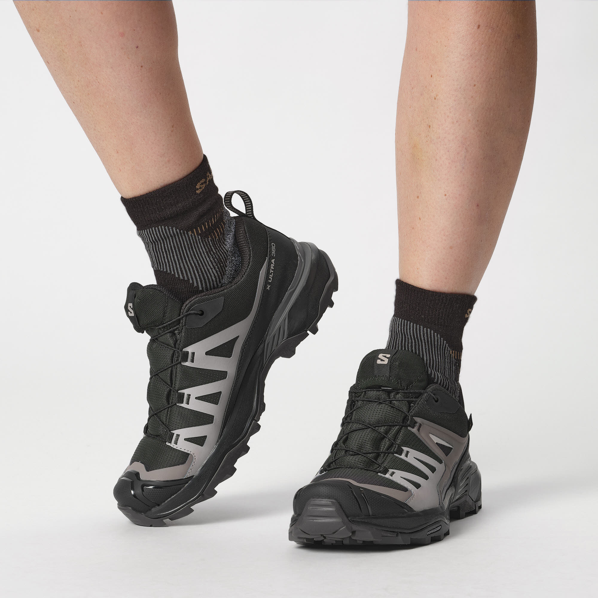 Salomon X ULTRA 360 GTX W Damen Wanderschuhe Trekkingschuhe Low schwarz