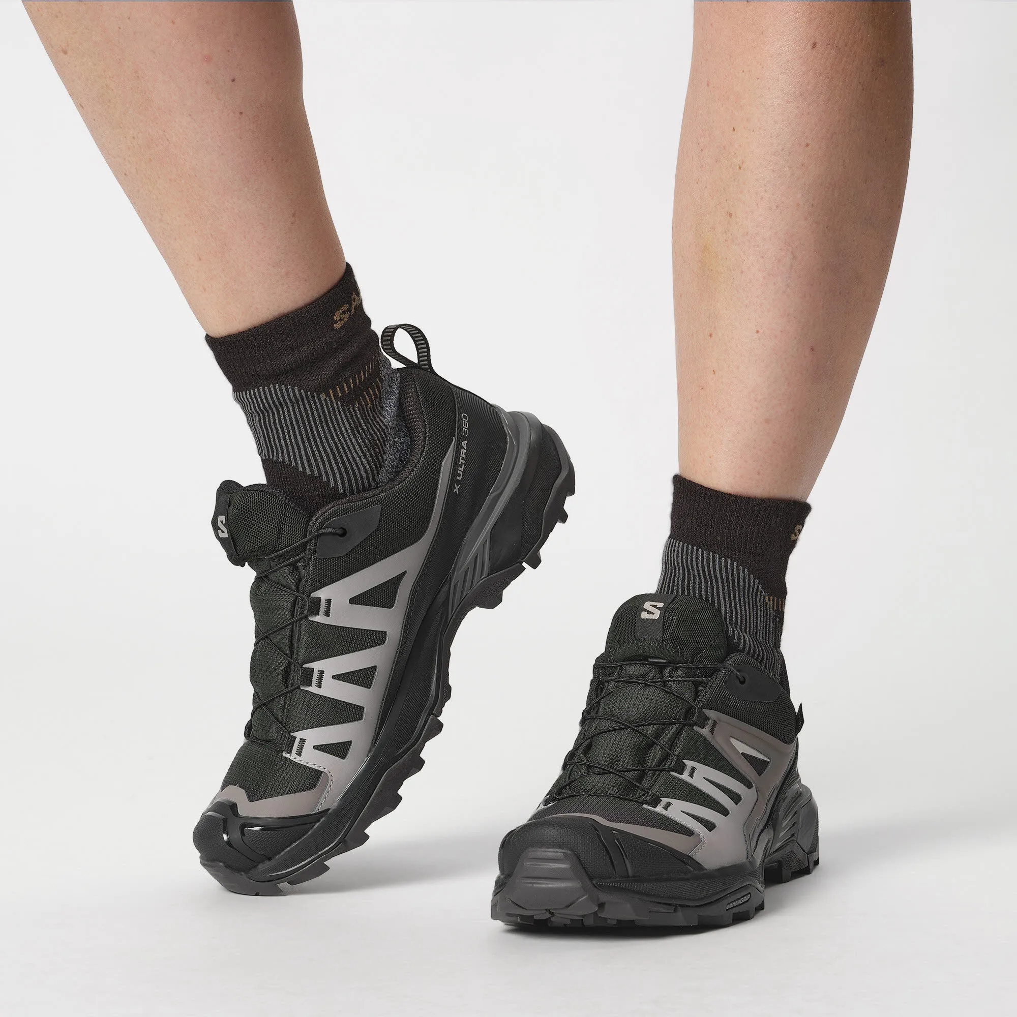 Salomon X ULTRA 360 GTX W Damen Wanderschuhe Trekkingschuhe Low schwarz