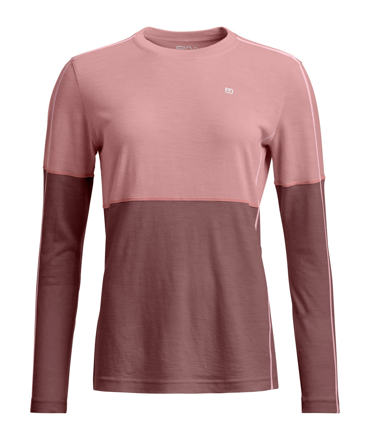 Ortovox 185 Rock”n”wool Long Sleeve Damen Longsleeve Unterziehhemd rosa