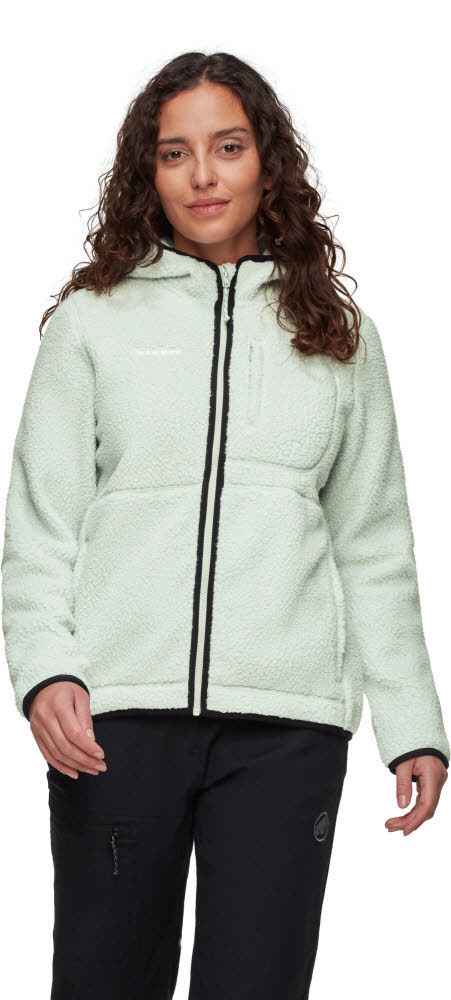 Mammut Falera Pro ML Hooded Jacket Damen Fleecejacke weiß