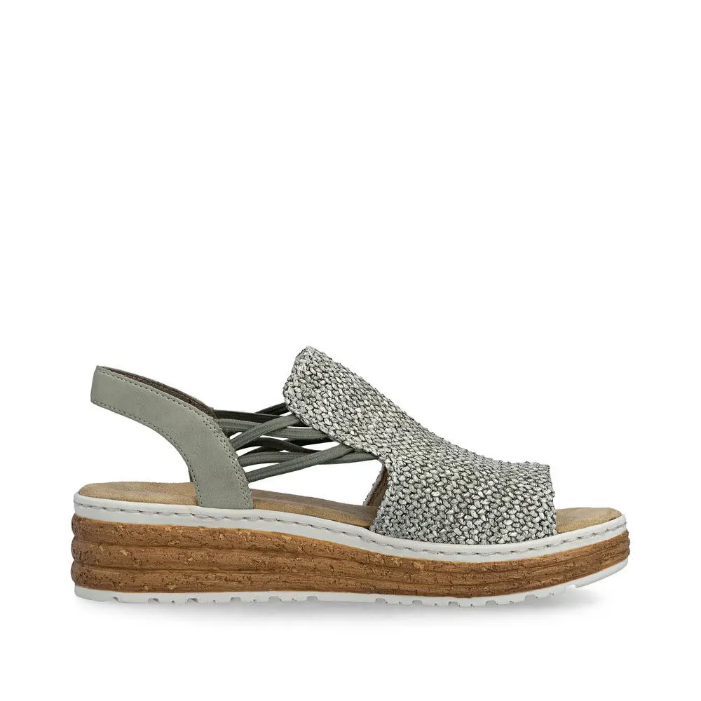 Rieker Keilsandaletten Damen khaki