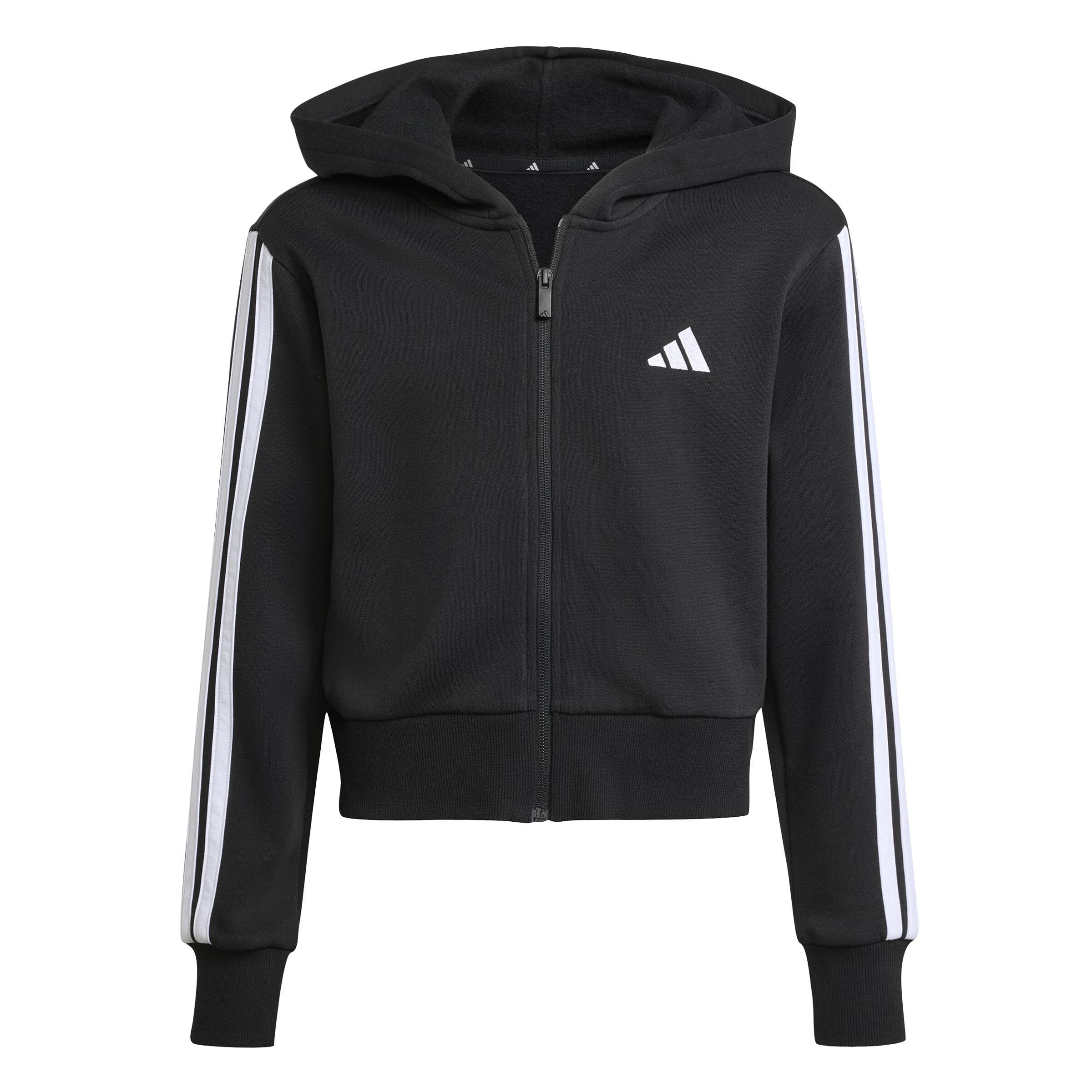 Adidas JG 3S FL TS 240 Kinder Trainingsanzug schwarz/weiß