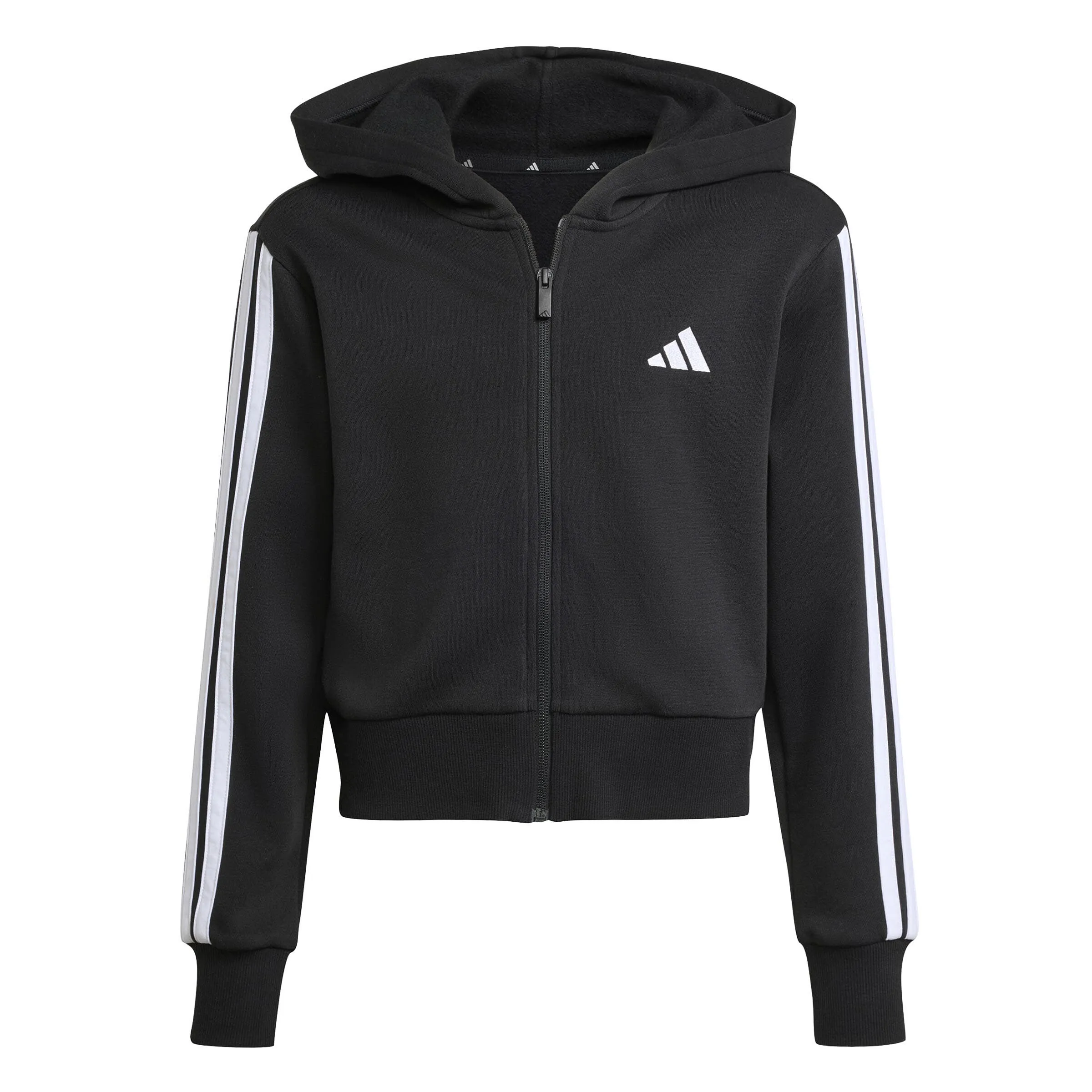 Adidas JG 3S FL TS 240 Kinder Trainingsanzug schwarz/weiß