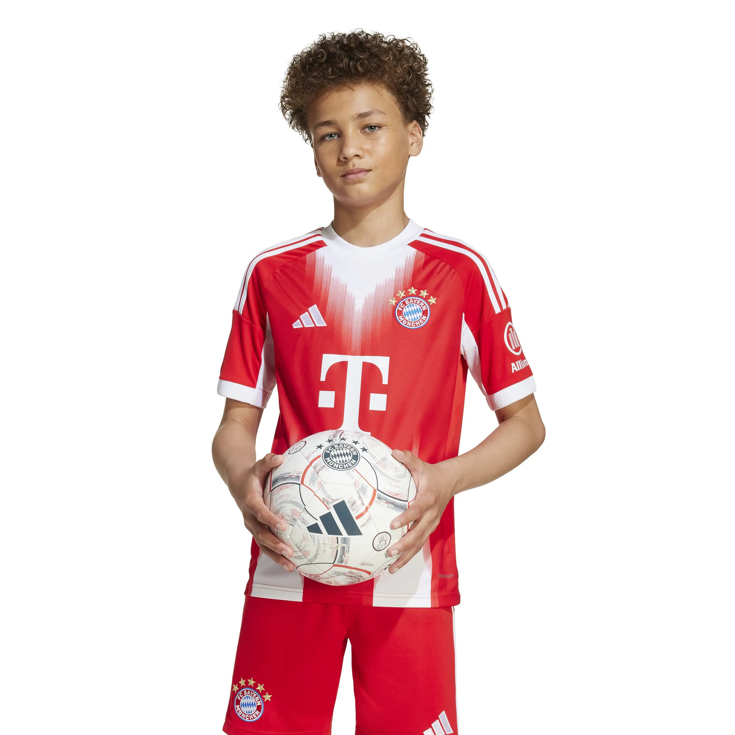 adidas FC Bayern München 25/26 Kinder Jersey Heimtrikot rot/weiß