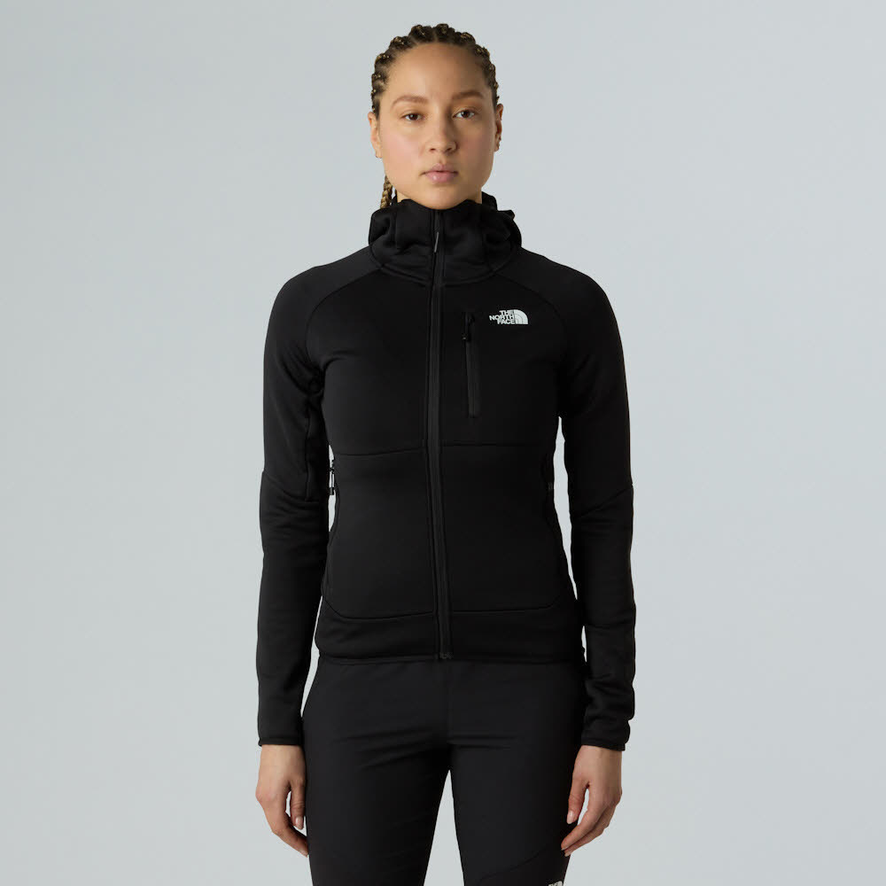 The North Face Meteora Fleece Damen Fleecejacke mit Kapuze schwarz Bild 3 The North Face Meteora Fleece Damen Fleecejacke mit Kapuze schwarz