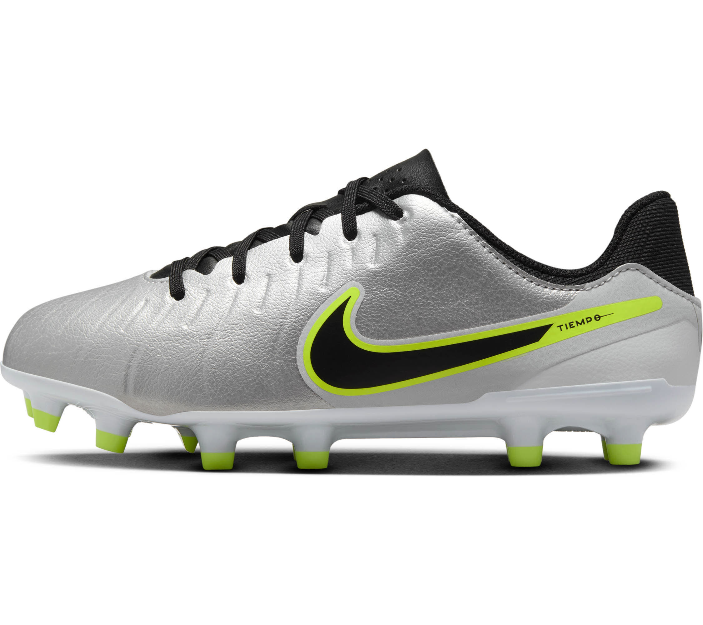 Nike Jr. Tiempo Legend 10 Academy Kinder Fußballschuhe metallic silver/black
