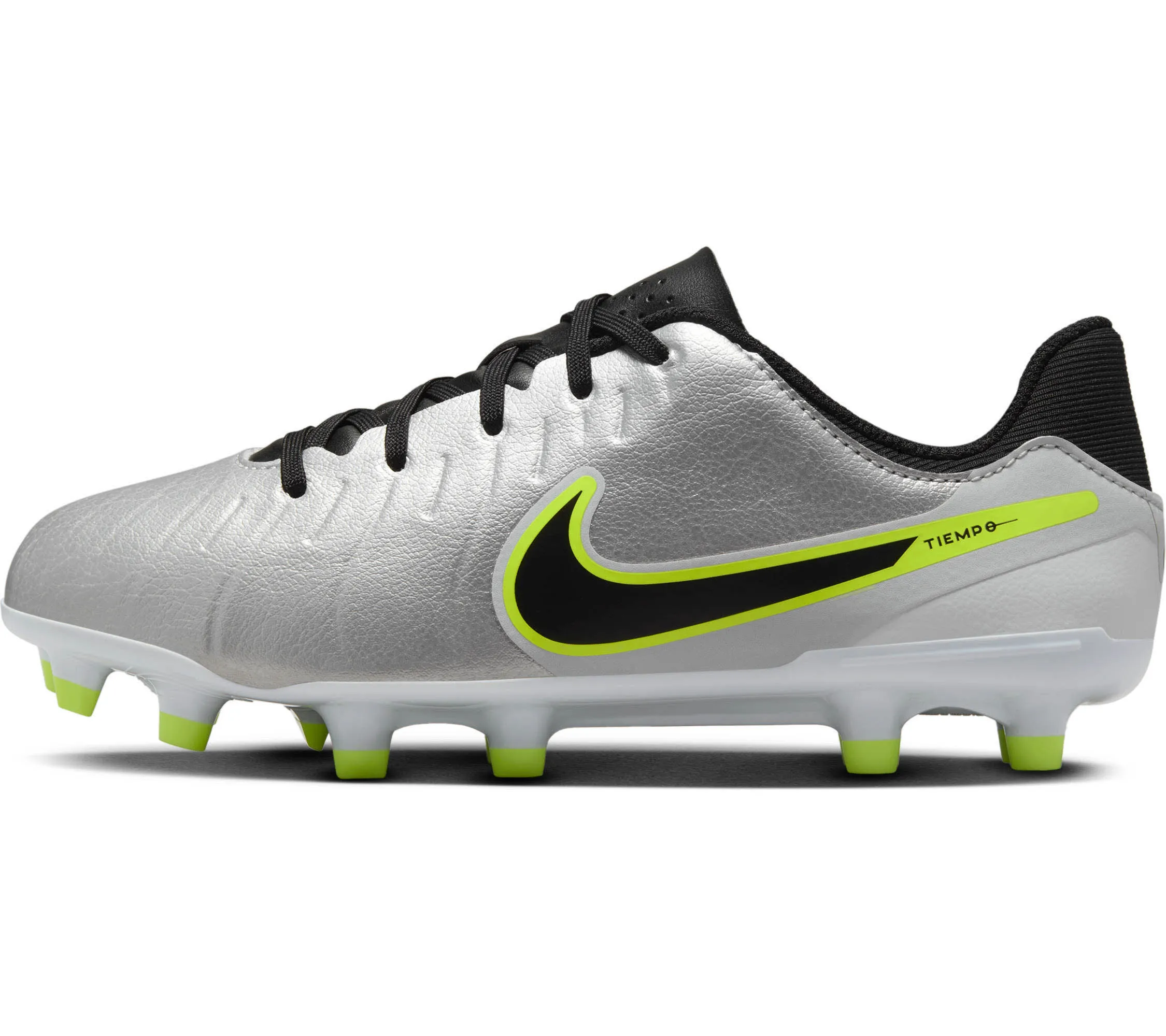Nike Jr. Tiempo Legend 10 Academy Kinder Fußballschuhe metallic silver/black
